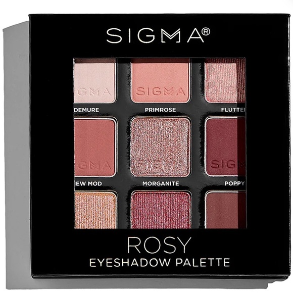 Sigma Beauty Other - Sigma Beauty Rosy Eyeshadow Palette - Pink and Burgundy Hues